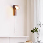 Olivia Travertine & Wood Wall Light
