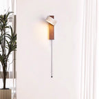 Olivia Travertine & Wood Wall Light