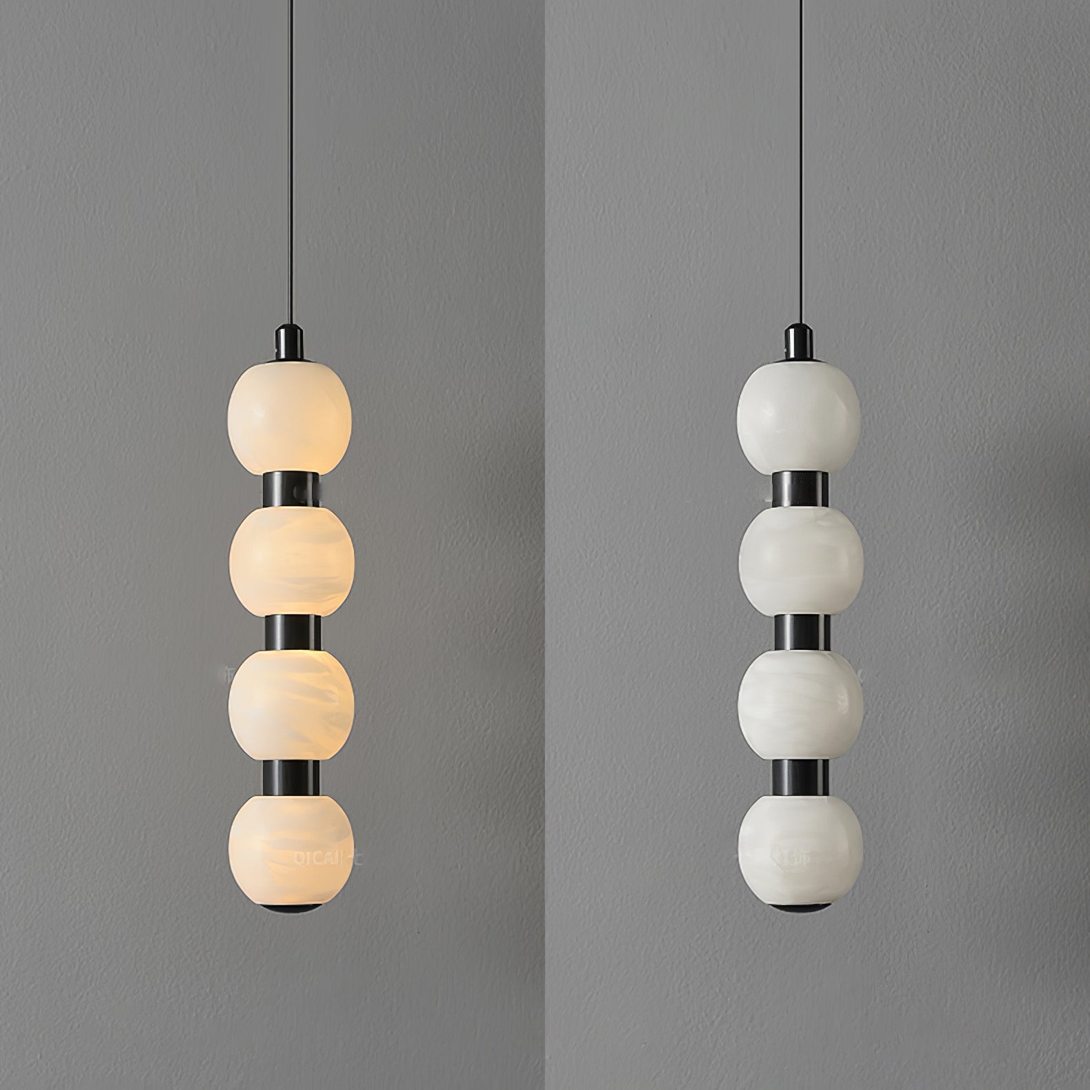 Alabaster Cascade Pendant Light