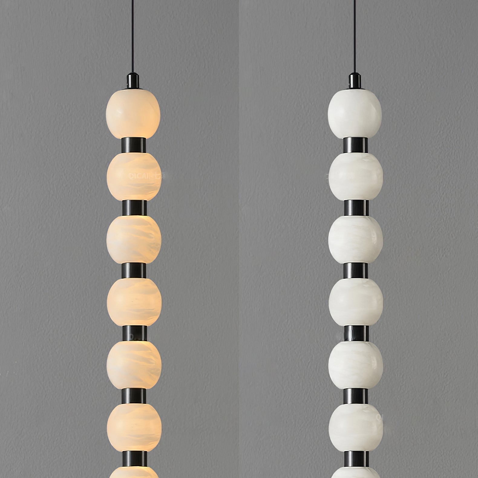 Alabaster Cascade Pendant Light
