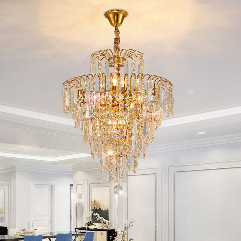 LuxeLina Crystal Chandelier