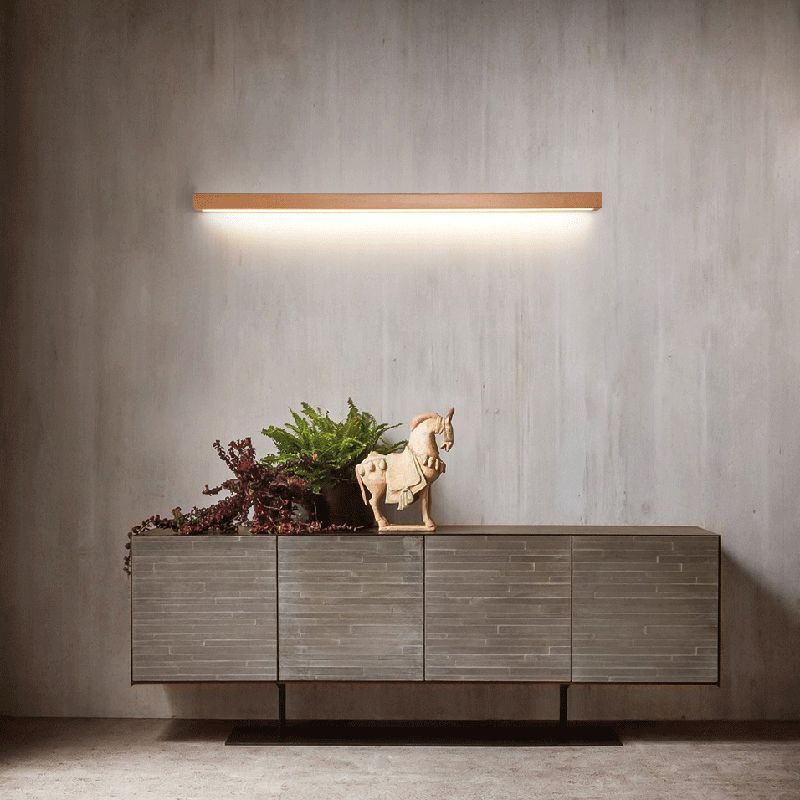 Linear Wood Glow Wall Lamp