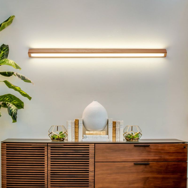 Linear Wood Glow Wall Lamp