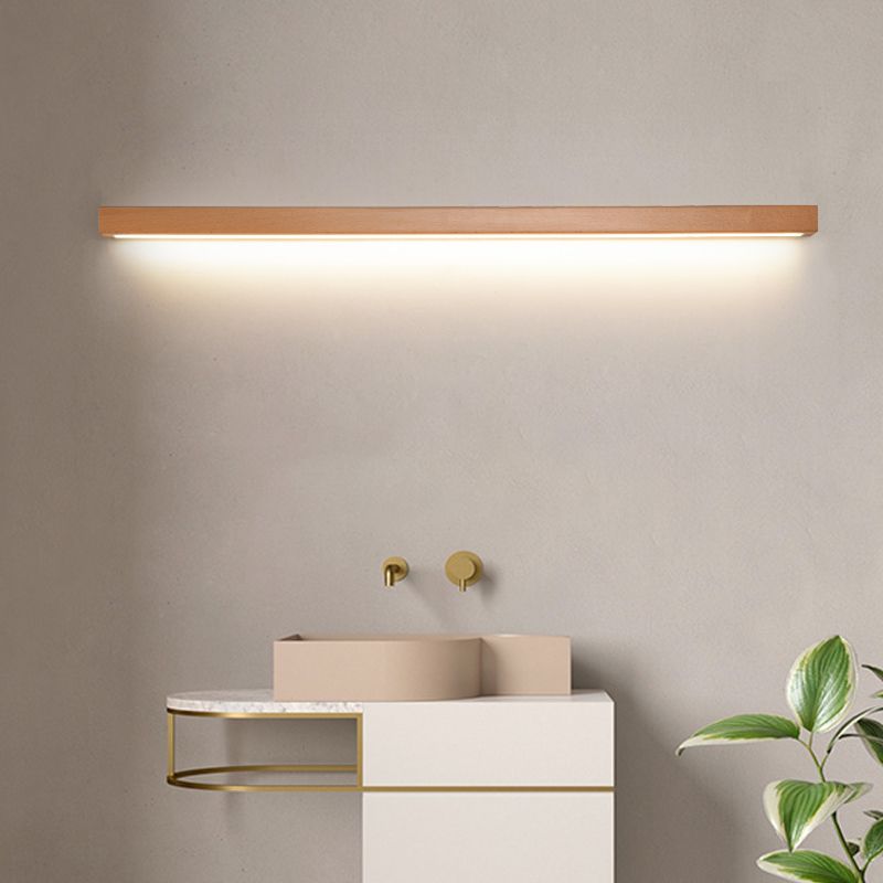 Linear Wood Glow Wall Lamp