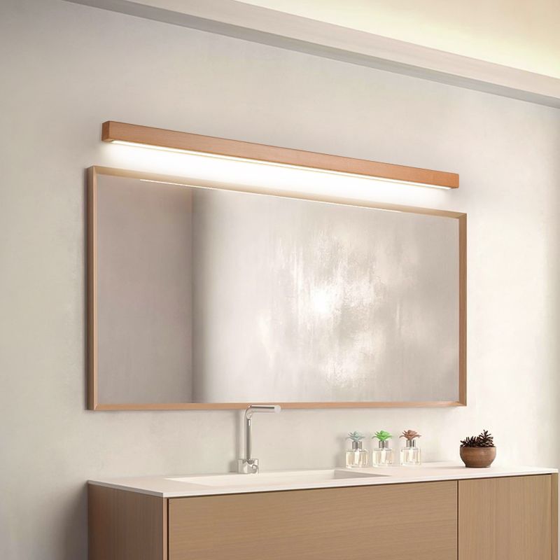 Linear Wood Glow Wall Lamp