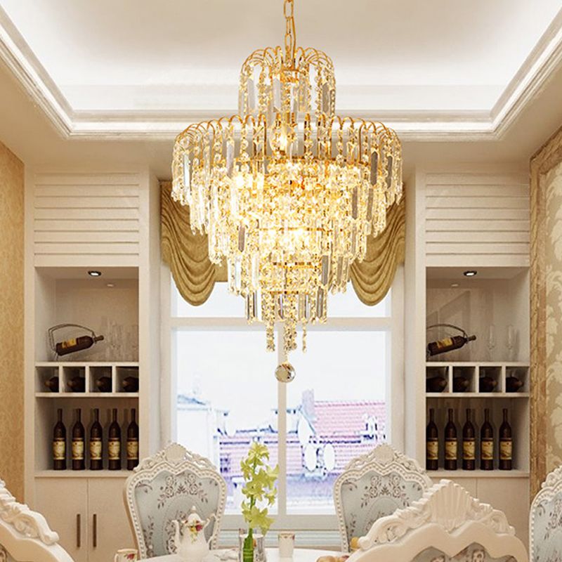 LuxeLina Crystal Chandelier