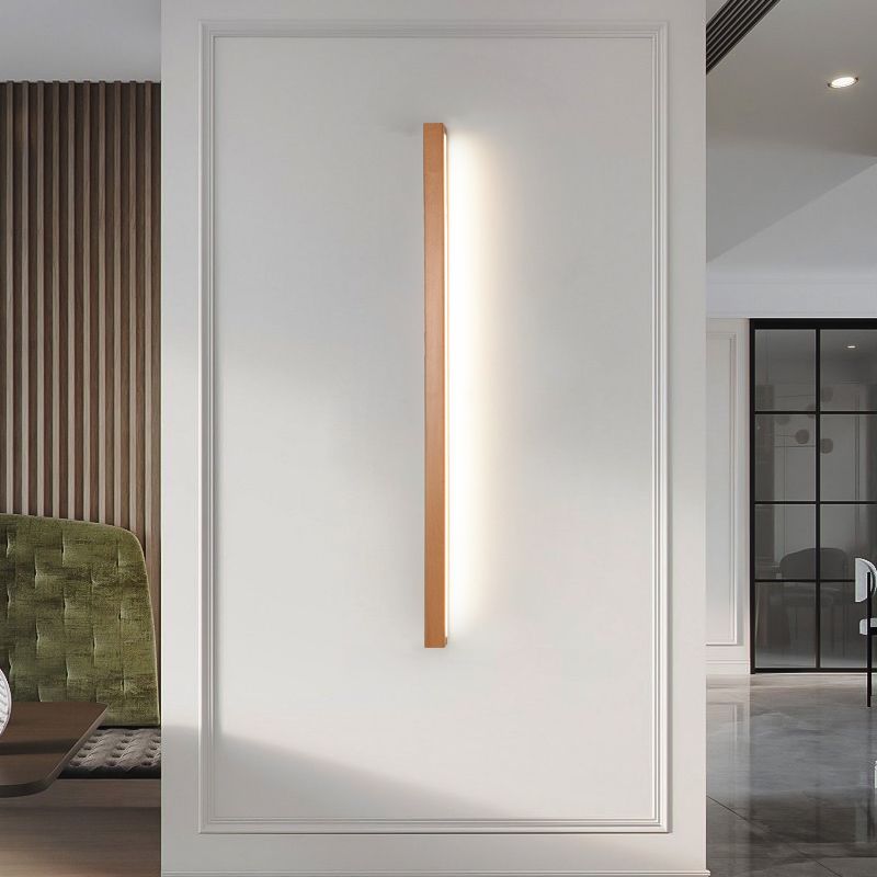 Linear Wood Glow Wall Lamp