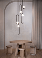 Luminara Tiered Glass Chandelier