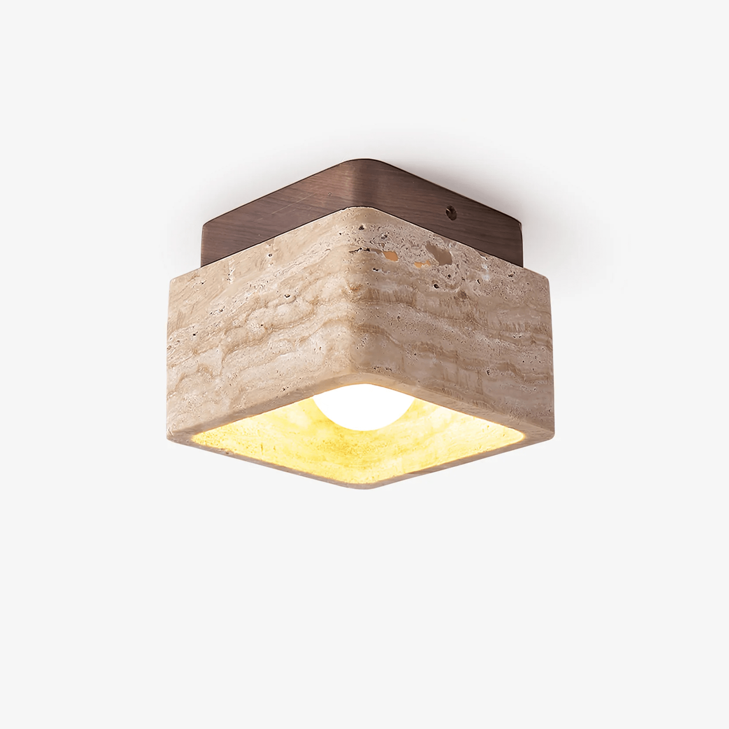 Travertine Serenity Ceiling Light