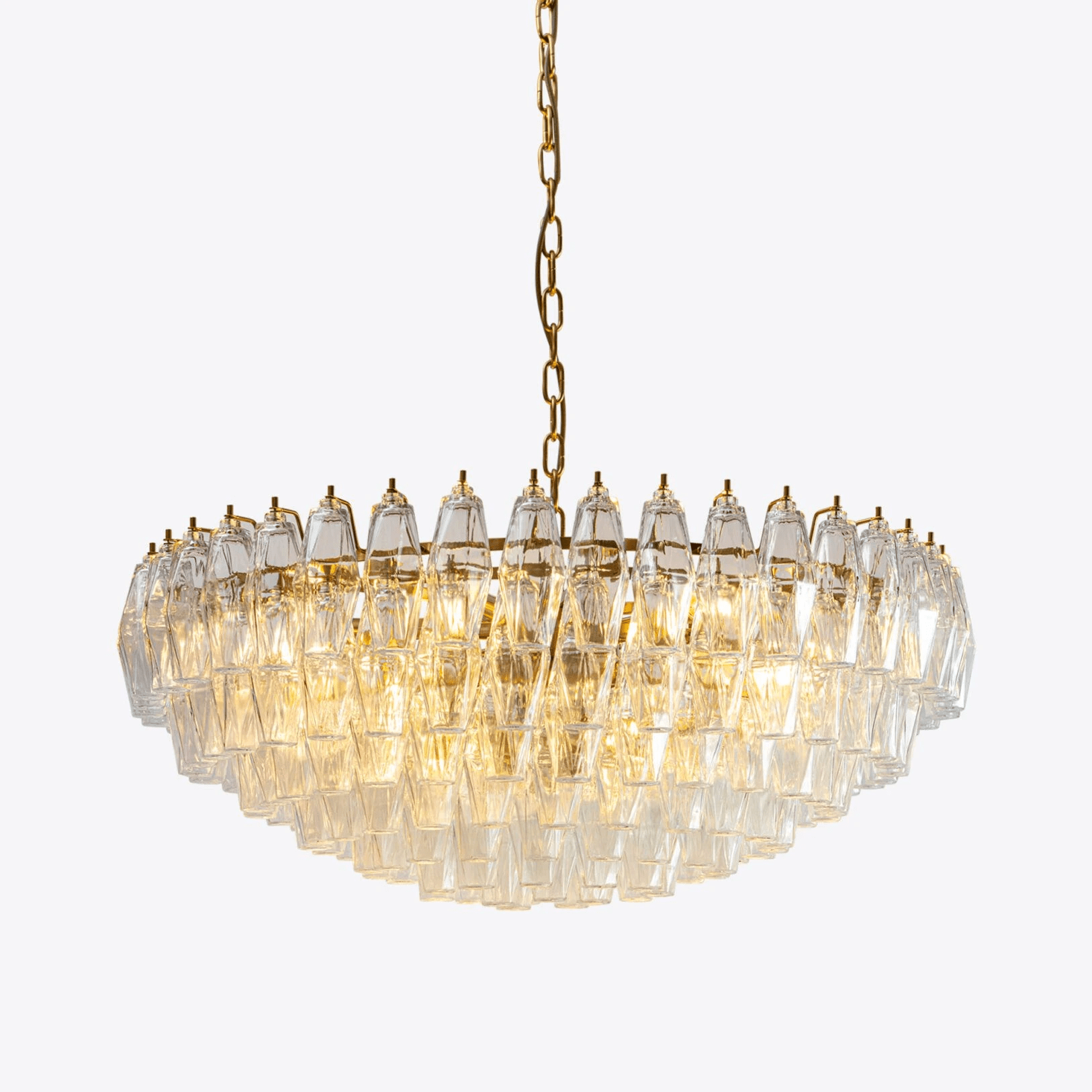 Virelia Polyhedron Murano Glass Chandelier