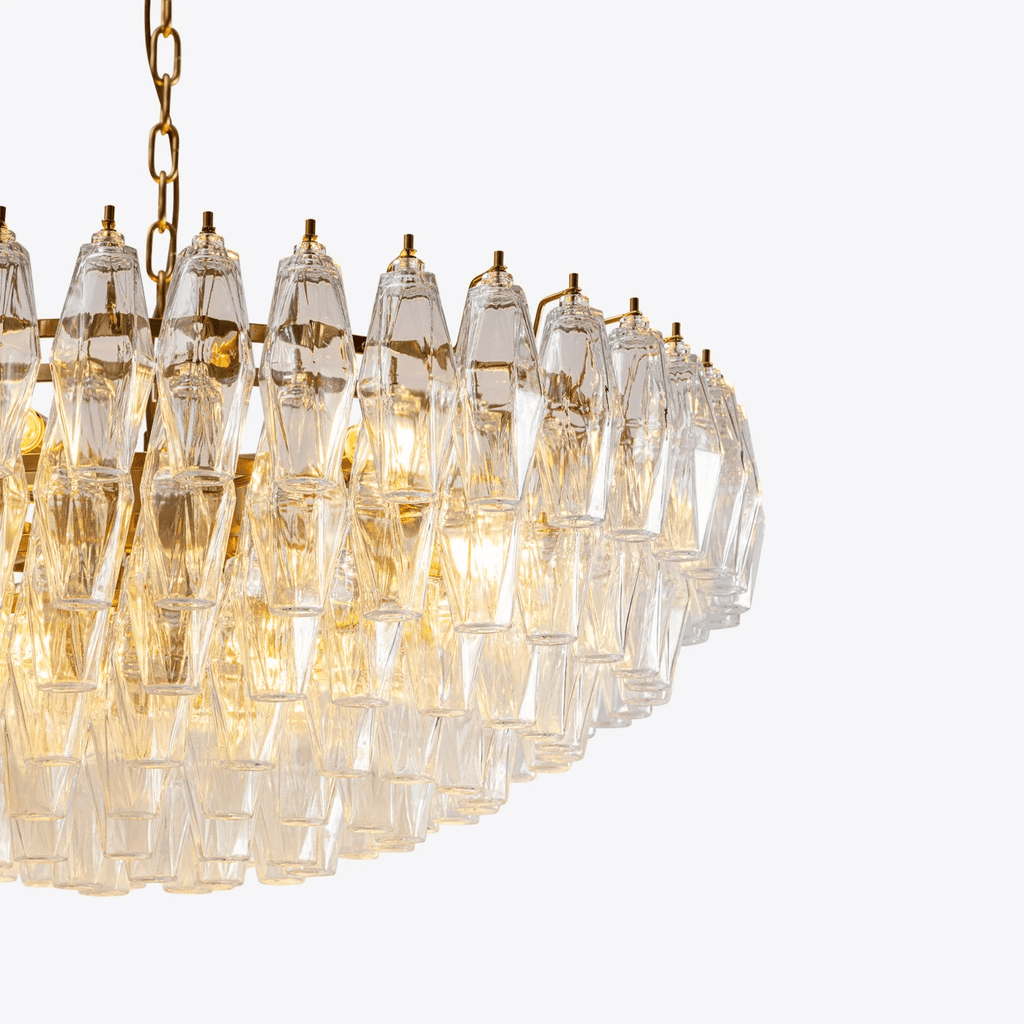 Virelia Polyhedron Murano Glass Chandelier