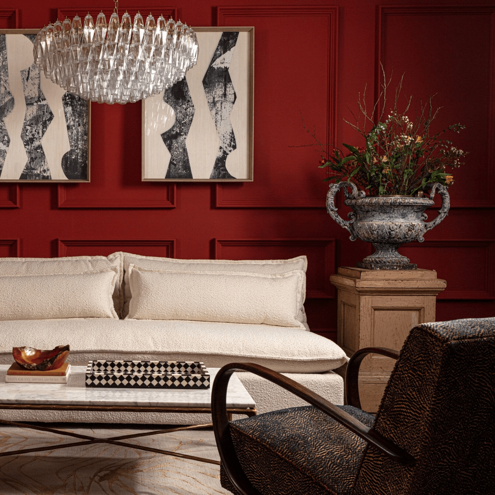 Virelia Polyhedron Murano Glass Chandelier