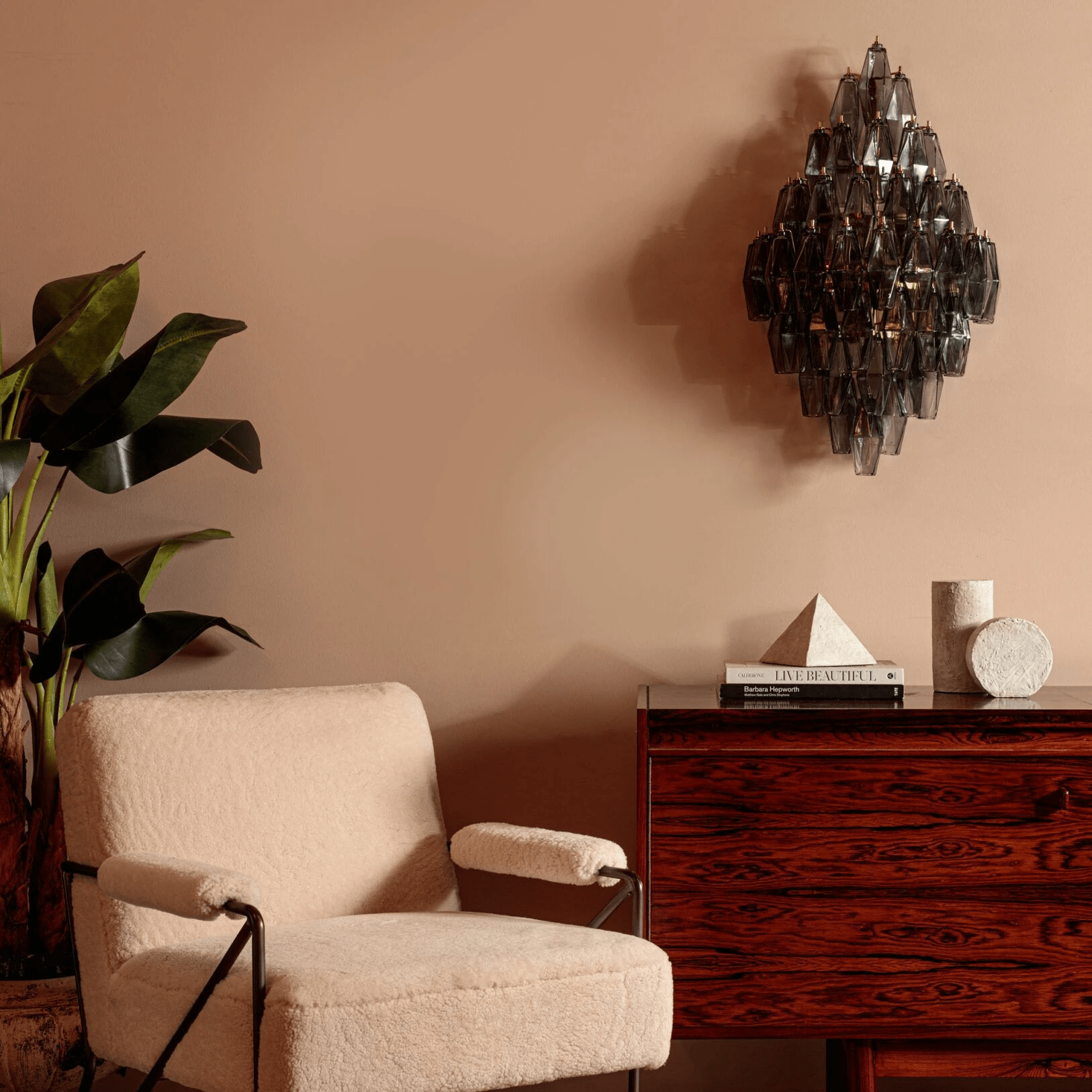 Amber Prism Wall Light