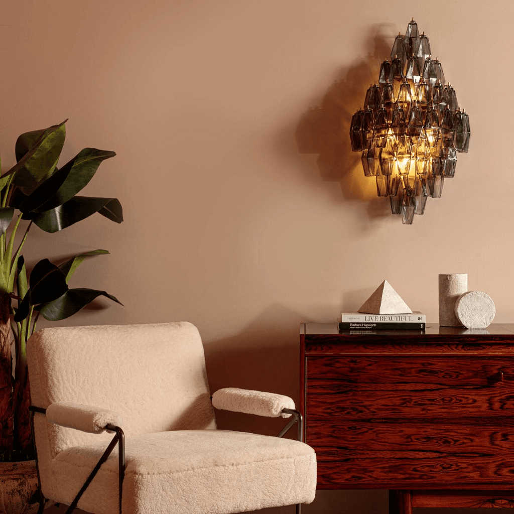 Amber Prism Wall Light