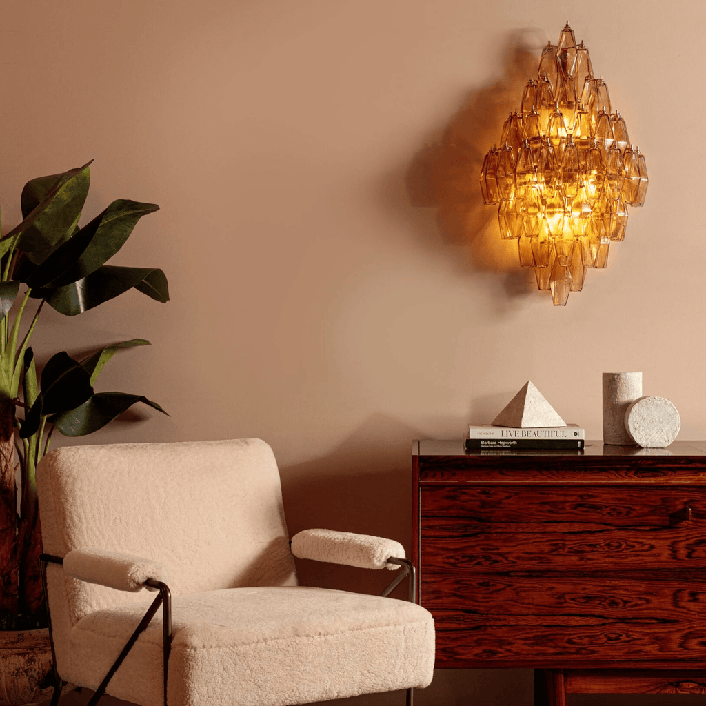 Amber Prism Wall Light