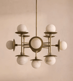 Alabaster Orbit Chandelier