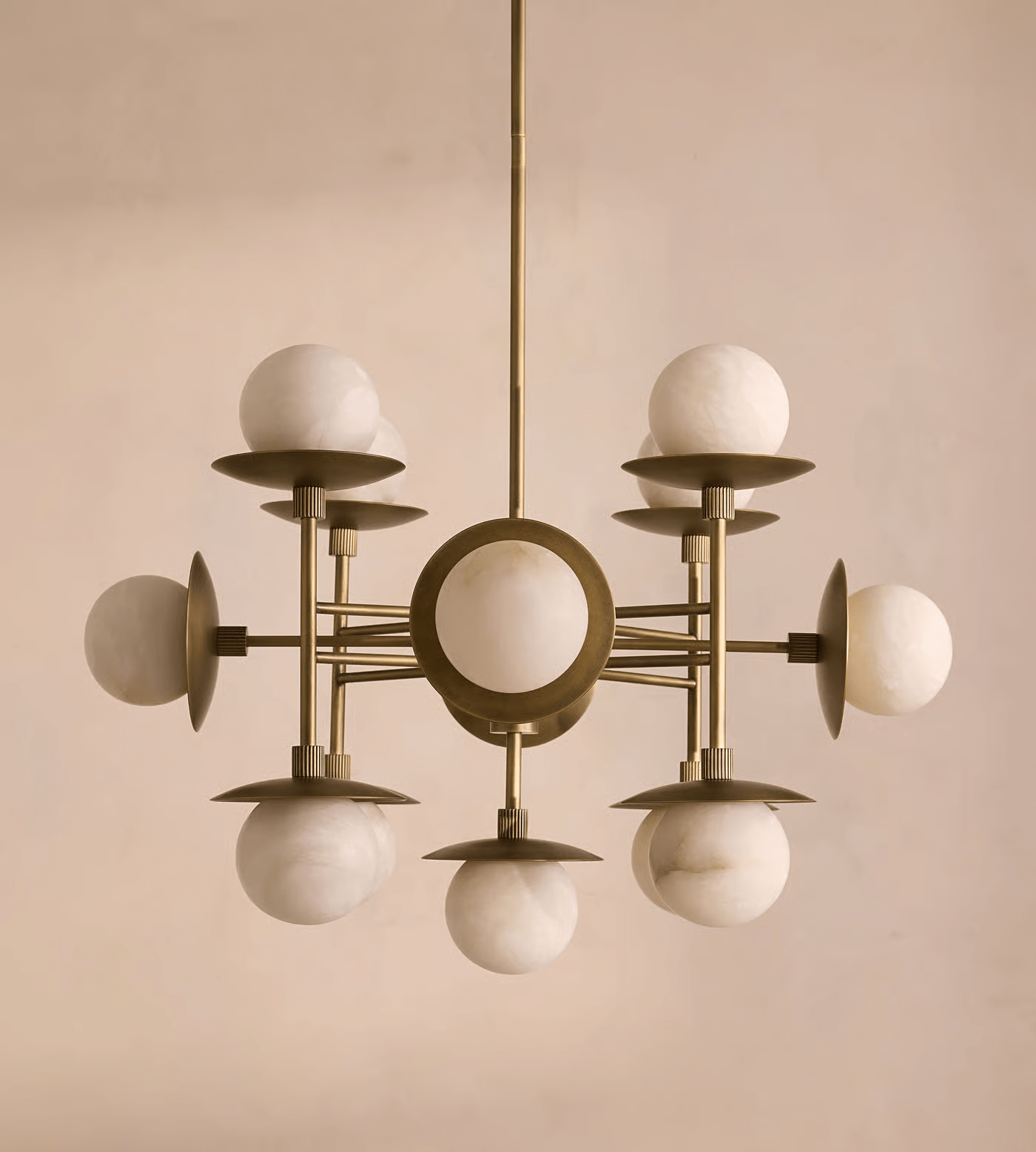 Alabaster Orbit Chandelier