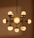 Alabaster Orbit Chandelier