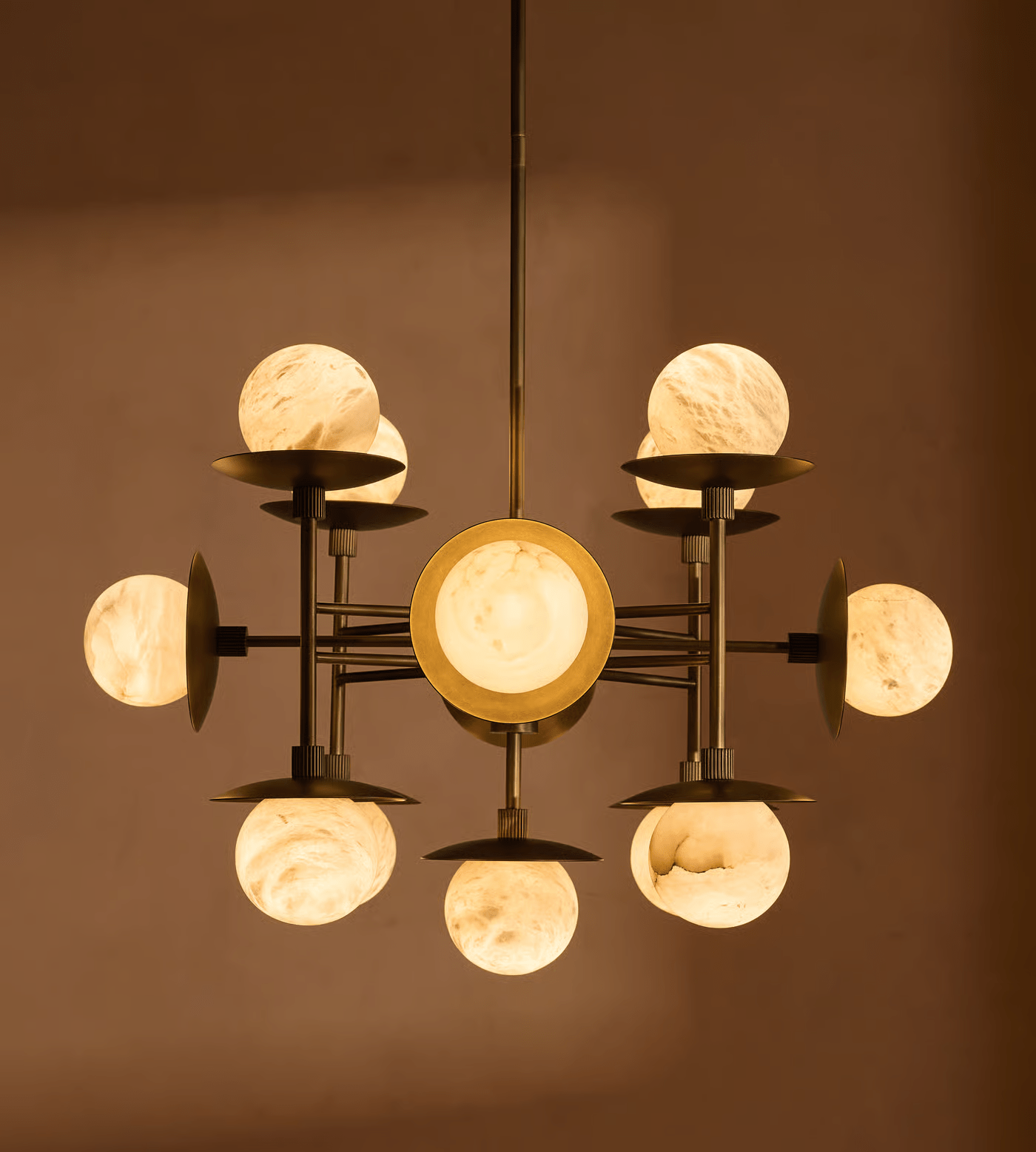 Alabaster Orbit Chandelier