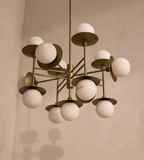 Alabaster Orbit Chandelier