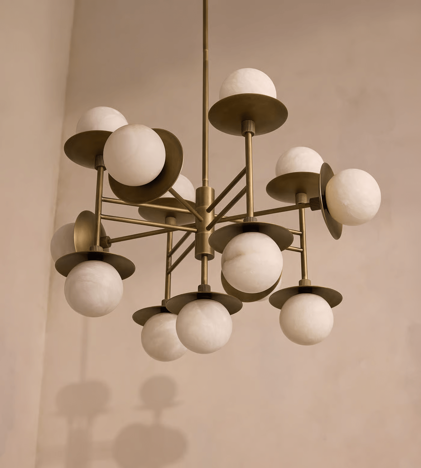Alabaster Orbit Chandelier
