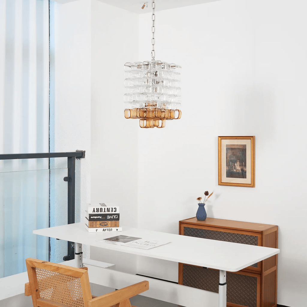 Lunaris Geometric Murano Chandelier