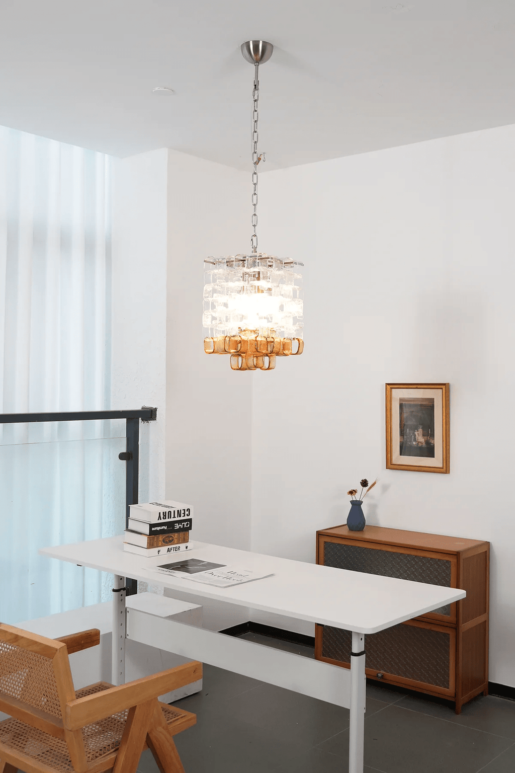 Lunaris Geometric Murano Chandelier