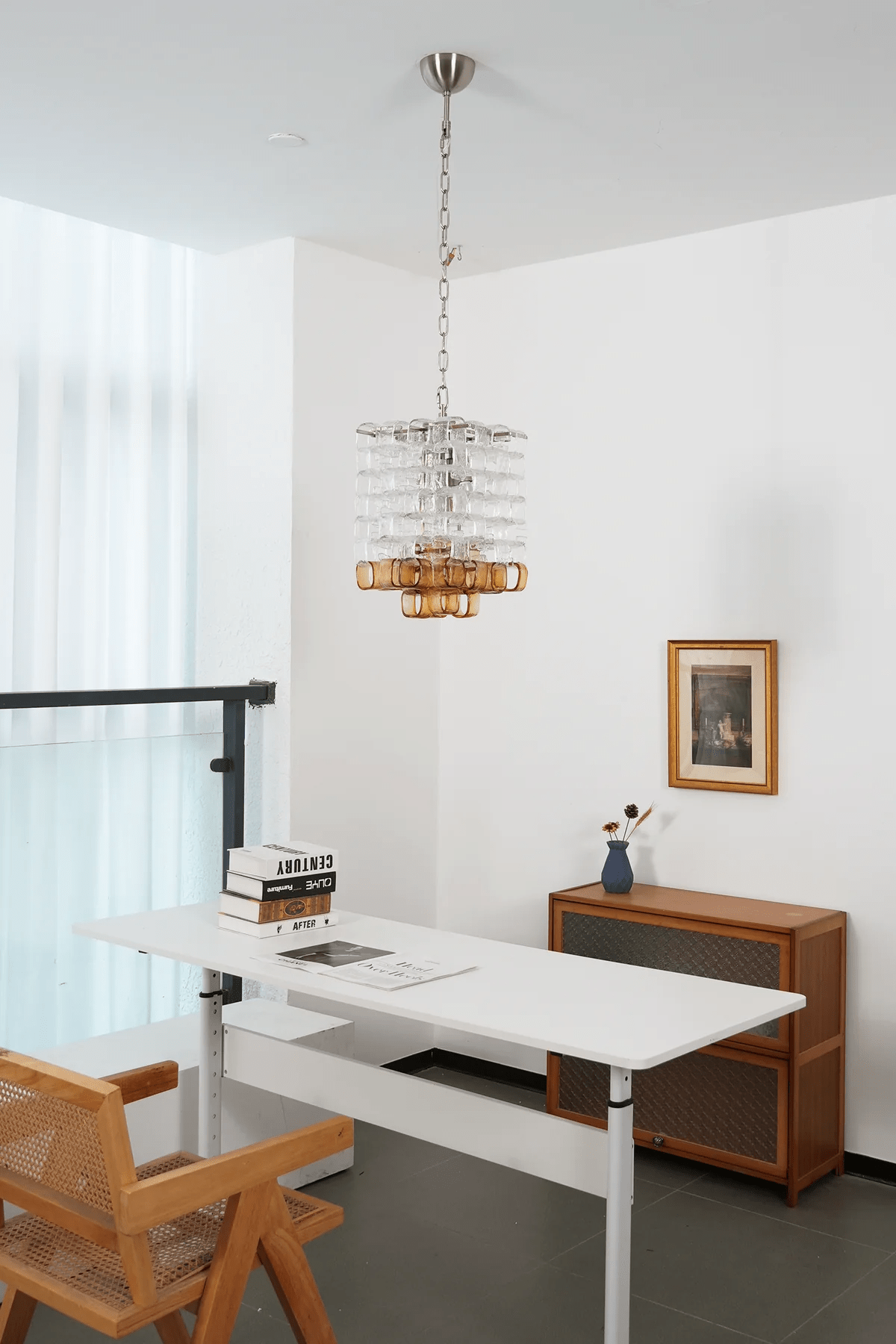 Lunaris Geometric Murano Chandelier