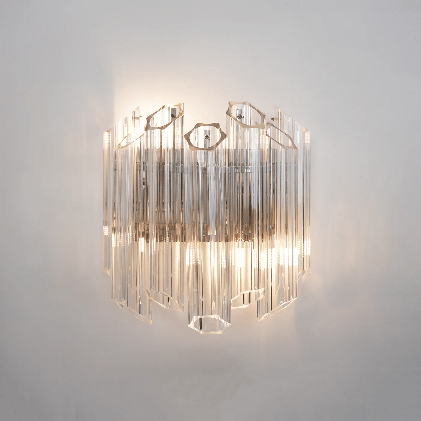 Aurora Crystal Cascade Wall Lamp