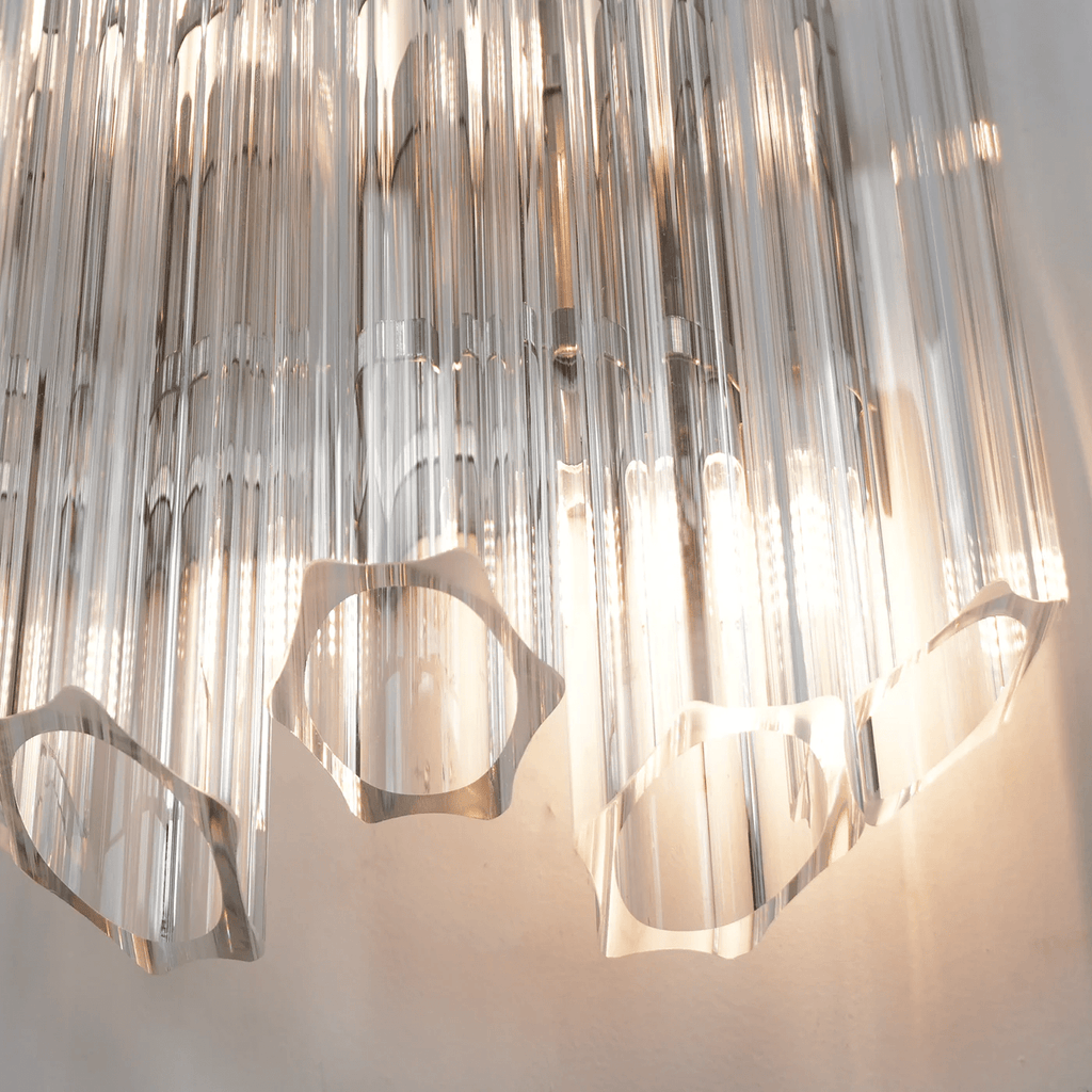Aurora Crystal Cascade Wall Lamp
