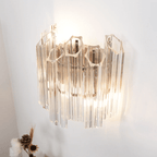 Aurora Crystal Cascade Wall Lamp