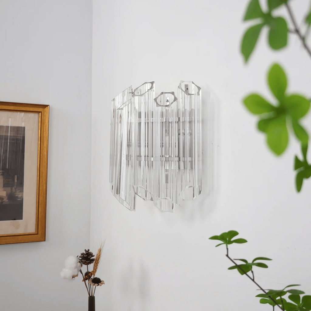 Aurora Crystal Cascade Wall Lamp