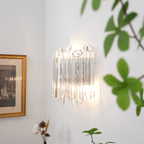 Aurora Crystal Cascade Wall Lamp