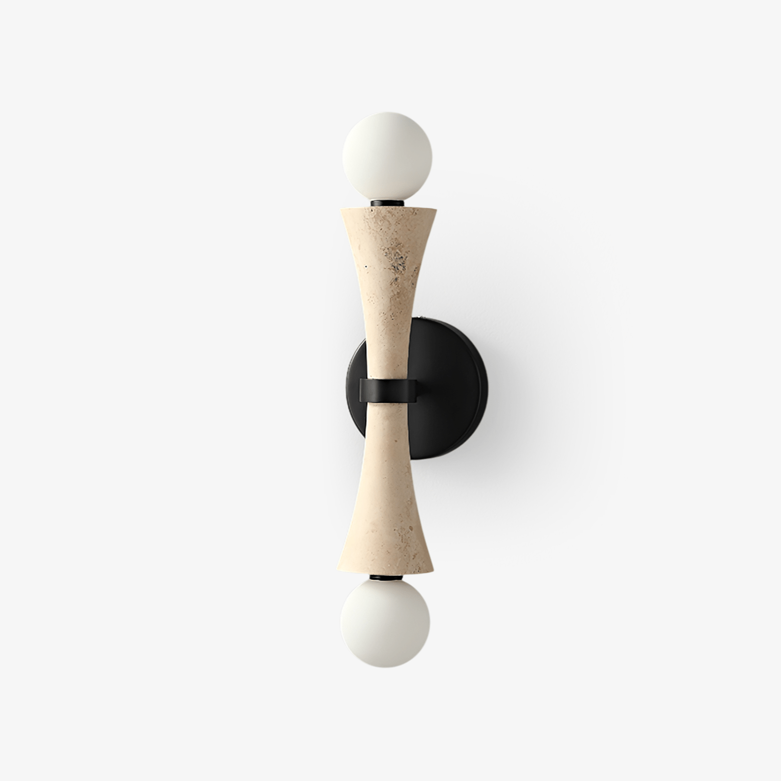 Travertine Sculpture Wall Light