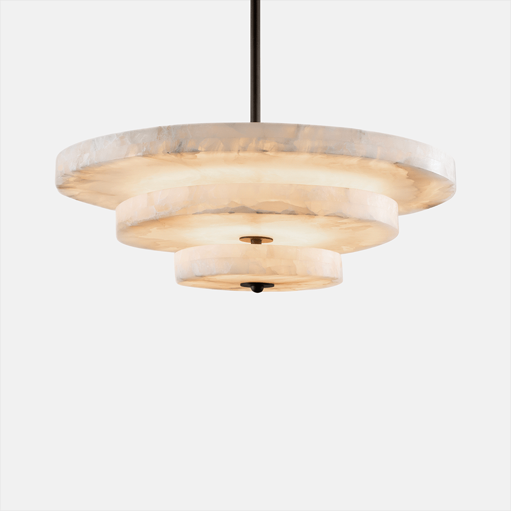 Elara Minimalist Alabaster Pendant