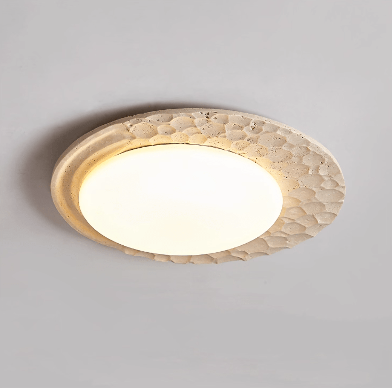 Vespera Textured Stone Ceiling Glow