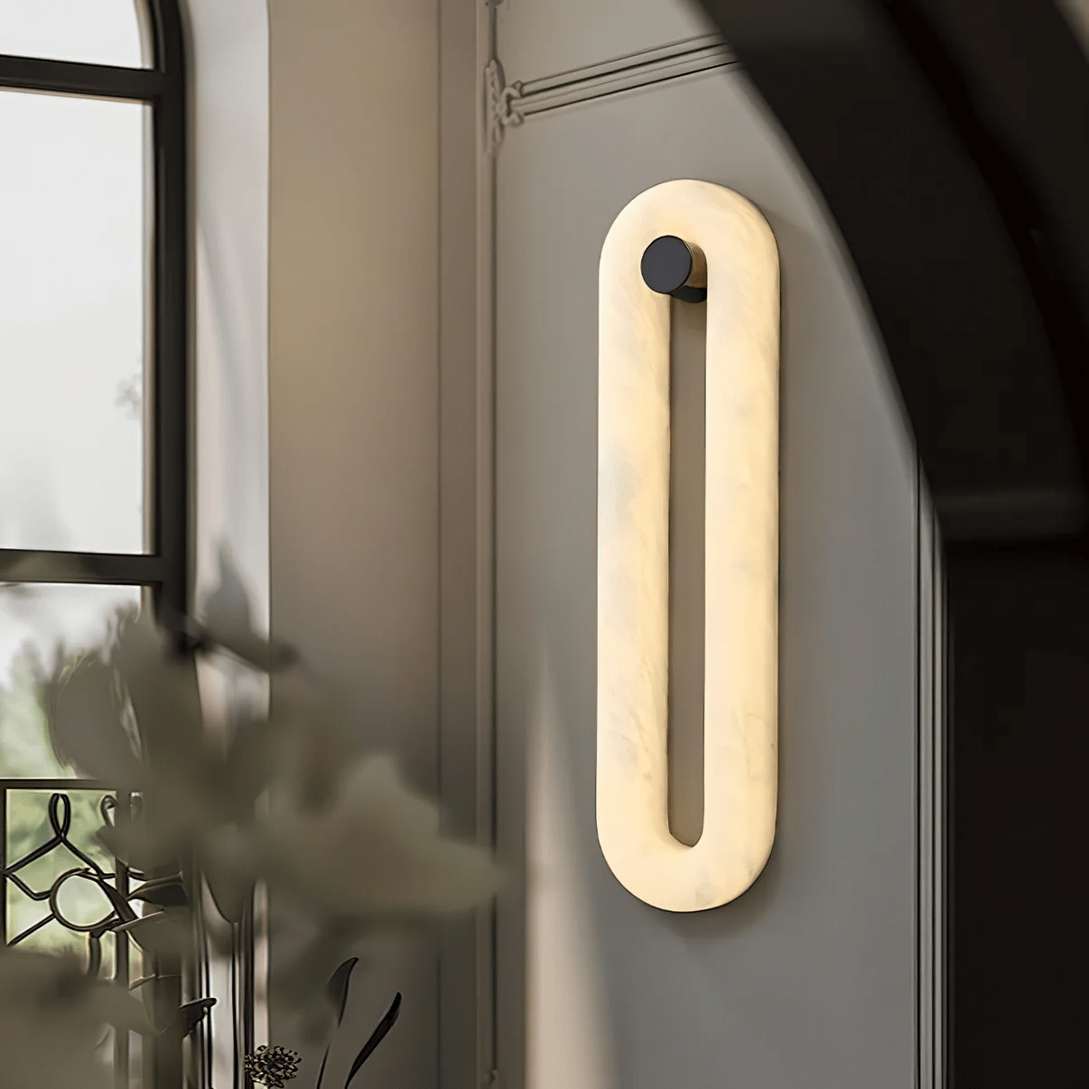 Elowen Sleek Alabaster Sconce
