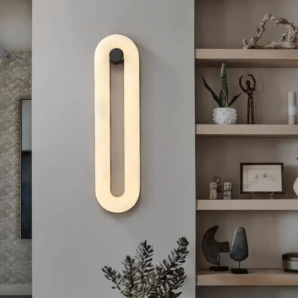 Elowen Sleek Alabaster Sconce