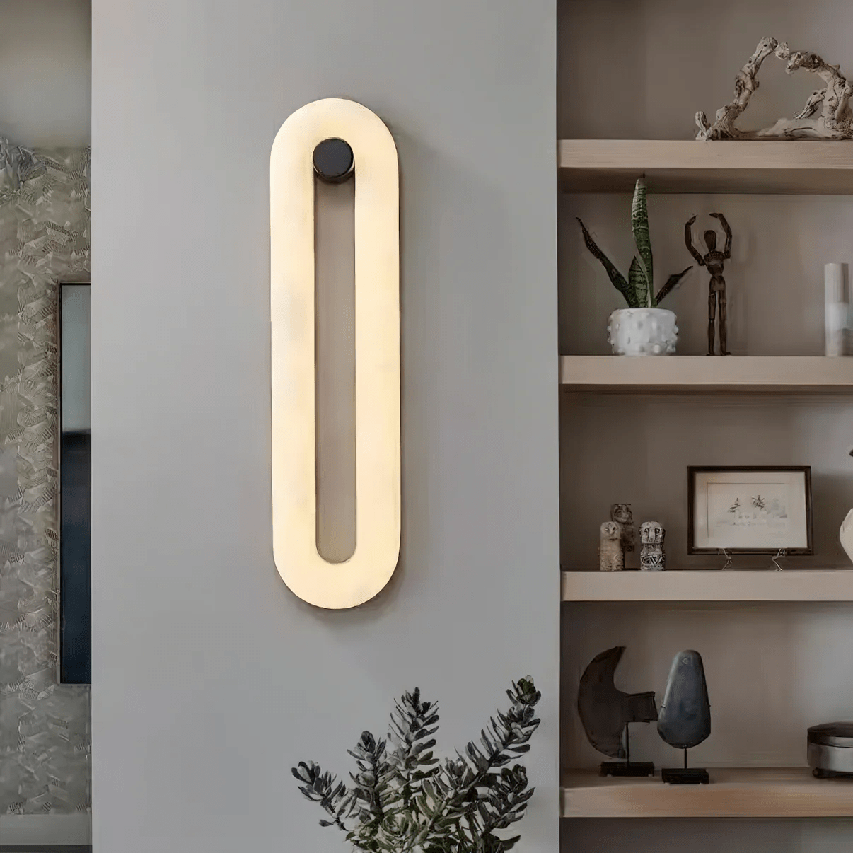 Elowen Sleek Alabaster Sconce