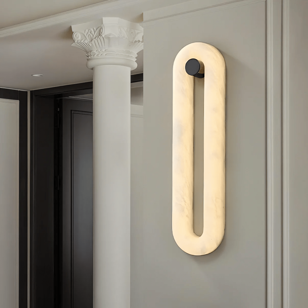 Elowen Sleek Alabaster Sconce