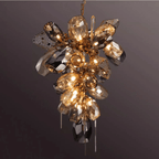 Vespera Smoked Crystal Cluster Chandelier