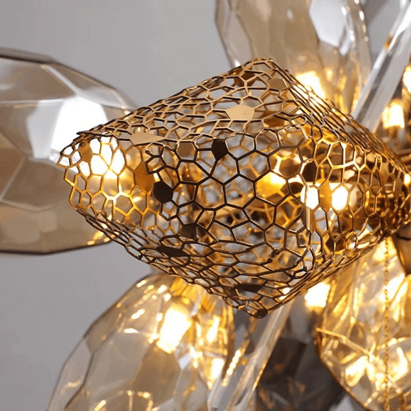 Vespera Smoked Crystal Cluster Chandelier
