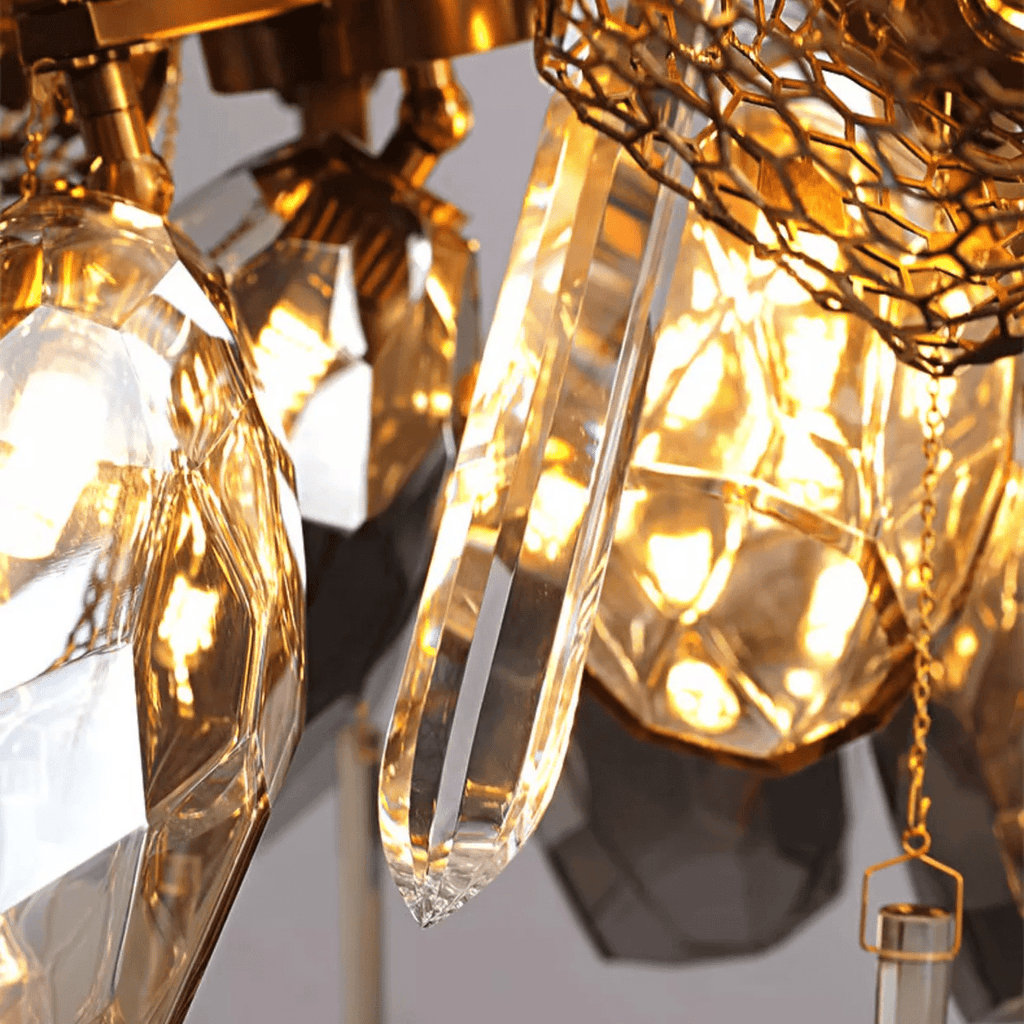 Vespera Smoked Crystal Cluster Chandelier
