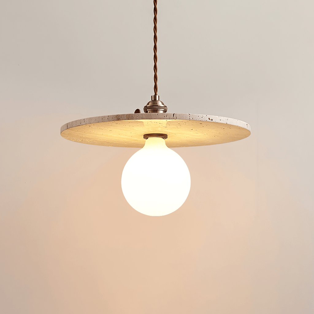 Lunaro Travertine Pendant Light