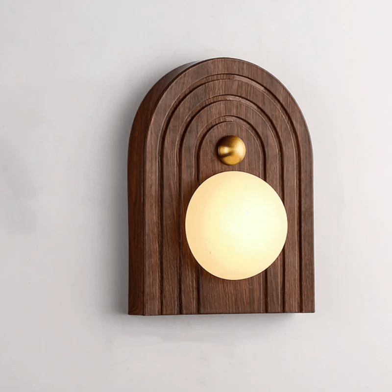 Arden Alabaster Wood Sconce