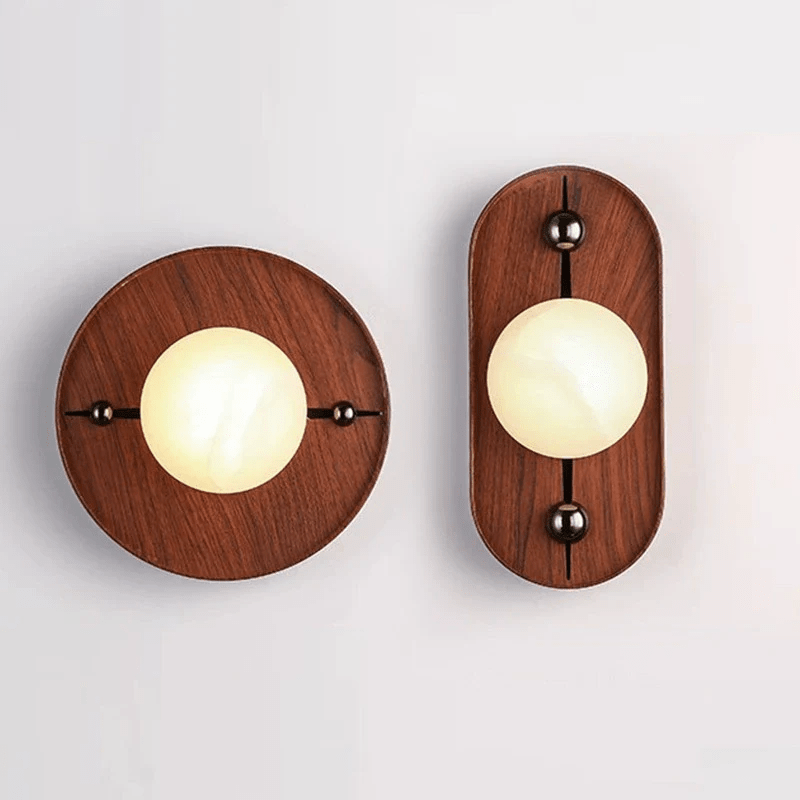 Arden Alabaster Wood Sconce
