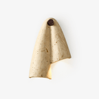 Draped Elegance Travertine Sconce