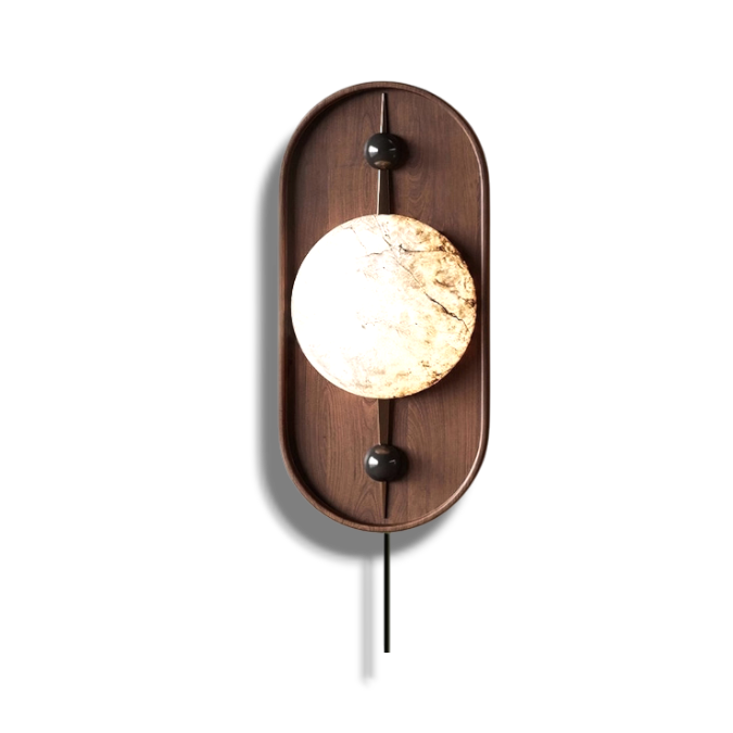 Liora Alabaster Plug-in Wall Lamp