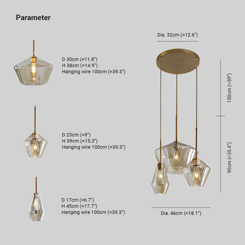Diamond Aura Pendant Light