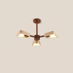 Lyora Geometric Stone Orbit Chandelier